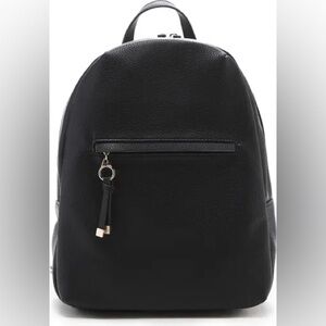 Sole Society Black Textured Backpack